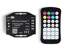 Контроллер WIFI Tuya для светодиодных лент RGB c радио пультом 2.4G 24A 12V 288W/ 24V 576W GS11551